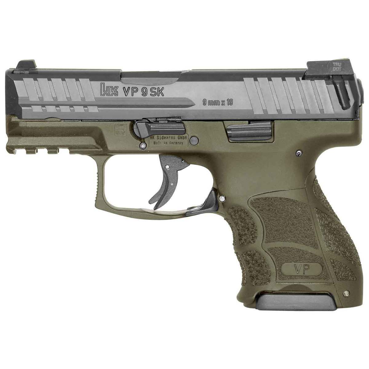 H&K VP9 9mm Luger 3.39in Matte Green Pistol - 10+1 Rounds - Green H&K VP9 9mm Luger 3.39in Matte Green Pistol - 10+1 Rounds - Green