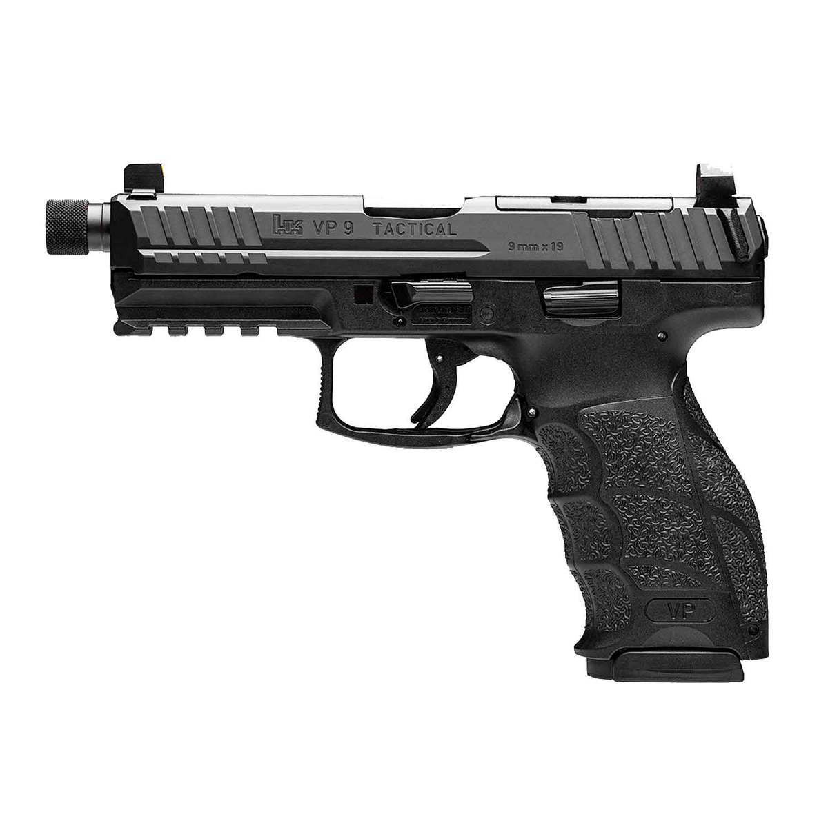 HK VP9 Tactical 9mm Luger 4.7in Black Pistol - 17+1 Rounds - Black HK VP9 Tactical 9mm Luger 4.7in Black Pistol - 17+1 Rounds - Black