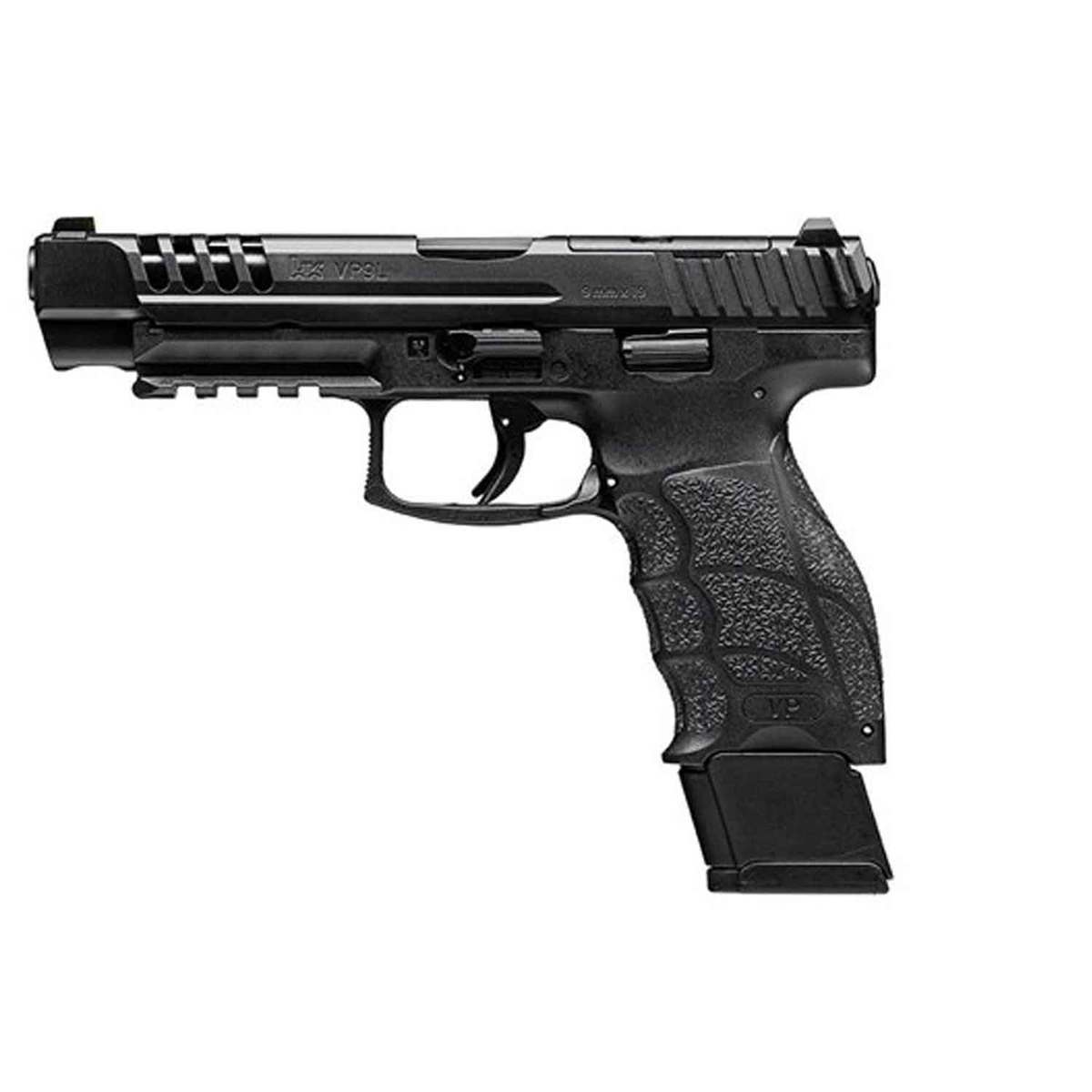 HK VP9L Optics Ready 9mm Luger 5in Black Pistol - 20+1 Rounds - Black HK VP9L Optics Ready 9mm Luger 5in Black Pistol - 20+1 Rounds - Black