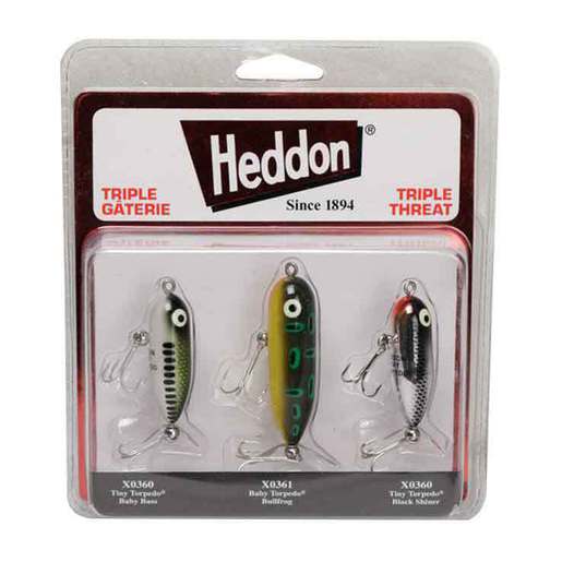 Heddon Triple Threat Topwater Hard Bait Assortment – Assorted