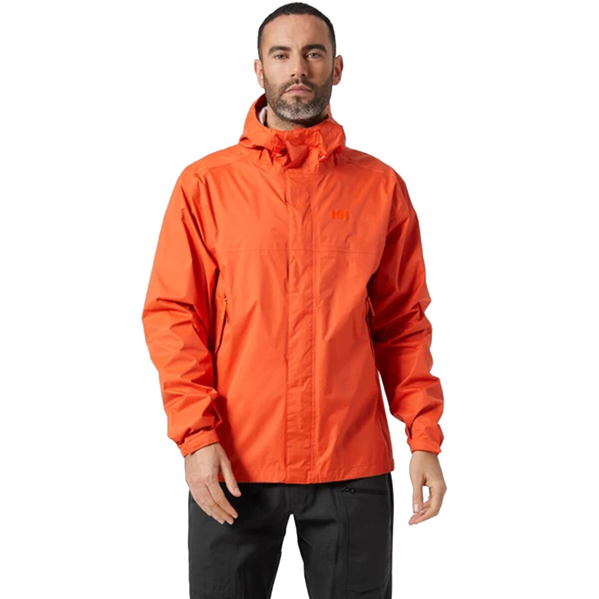 Helly Hansen Men's Loke Waterproof Rain Jacket - Patrol Orange - M ...