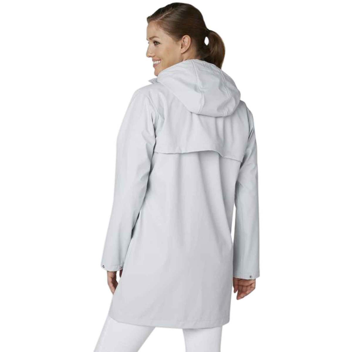 Helly Hansen Women's Moss Waterproof Rain Coat - Gray - XL - Gray XL ...