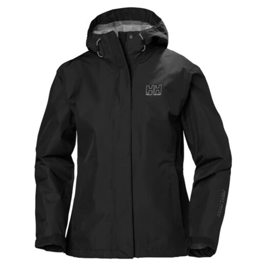 Helly Hansen Women's Seven J Waterproof Rain Jacket - Black L - Helly Hansen