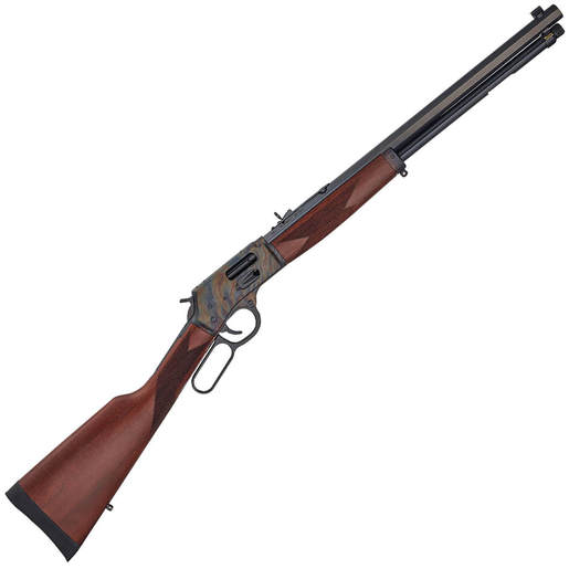 Henry Big Boy Color Case Hardened Side Gate Blued/Walnut Lever Action Rifle - 357 Magnum - 20in - Black/Wood/Color Case image