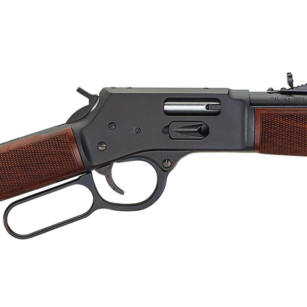Henry Big Boy Steel Side Gate Blued/Walnut Lever Action Rifle - 44 Magnum - 20in - Black/Wood Henry Big Boy Steel Side Gate Blued/Walnut Lever Action Rifle - 44 Magnum - 20in - Black/Wood