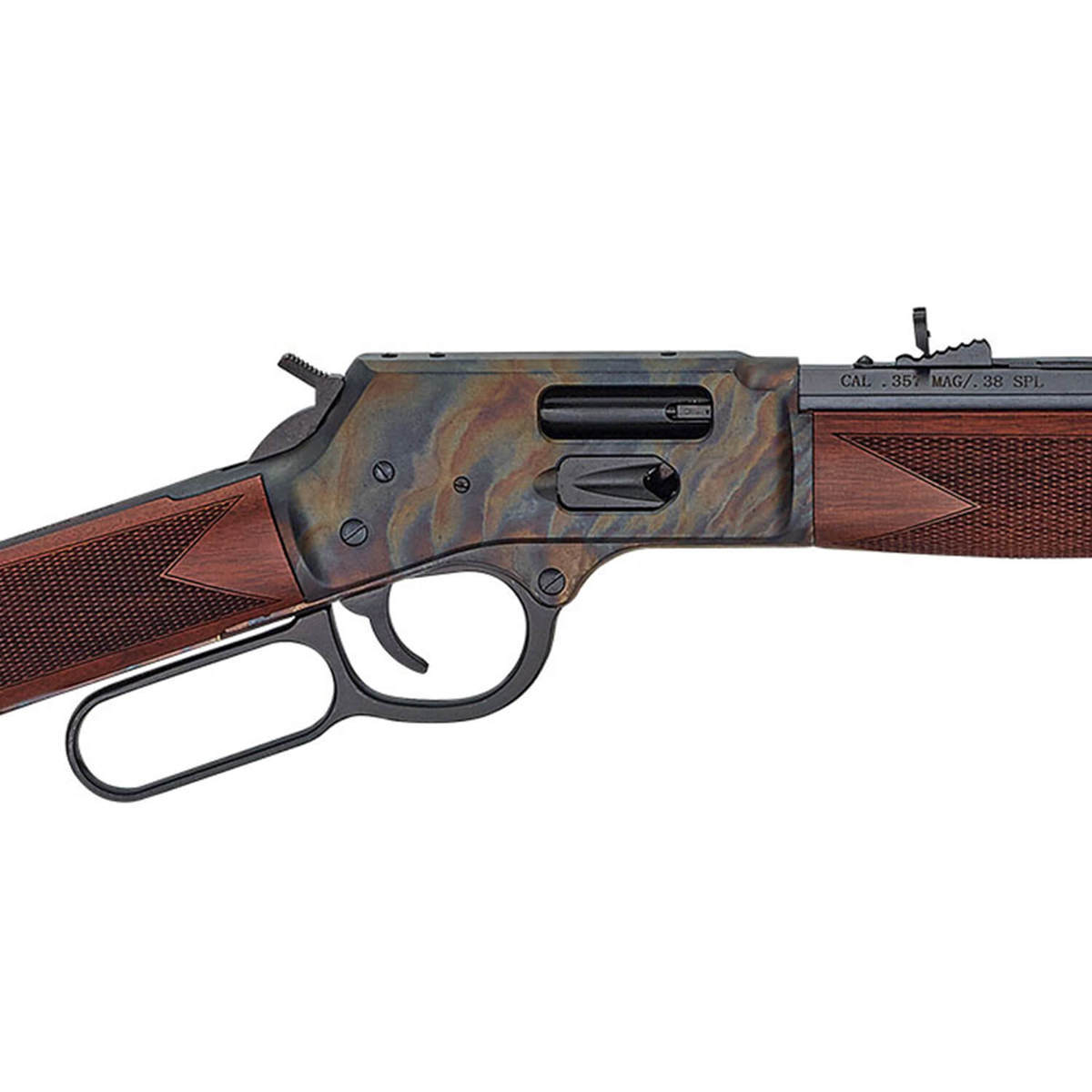 Henry Big Boy Color Case Hardened Side Gate Blued/Walnut Lever Action Rifle - 44 Magnum - 20in - Black/Wood/Color Case Henry Big Boy Color Case Hardened Side Gate Blued/Walnut Lever Action Rifle - 44 Magnum - 20in - Black/Wood/Color Case