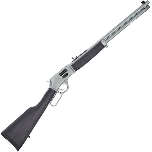 Henry Big Boy All-Weather Side Gate Blued/Black Hardwood Lever Action Rifle - 45 (Long) Colt - 18.4in - Black/Silver image