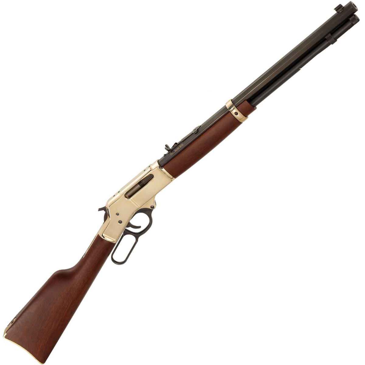 Henry Lever Blued American Walnut w/ Gold Accents Lever Action Rifle - 30-30 Winchester - 20in - Brown Henry Lever Blued American Walnut w/ Gold Accents Lever Action Rifle - 30-30 Winchester - 20in - Brown