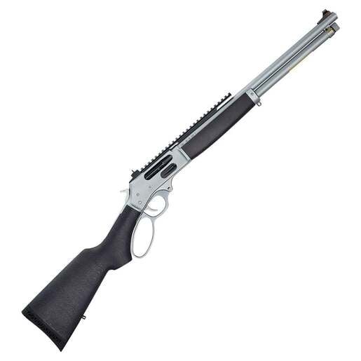 Henry All Weather Side Gate Satin Hard Chrome Lever Action Rifle - 45-70 Government - 18.43in - Black image