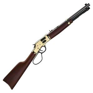 Henry Big Boy Brass Side Gate Carbine Polished Hardened Brass Lever Action Rifle - 357 Magnum - 16.5in