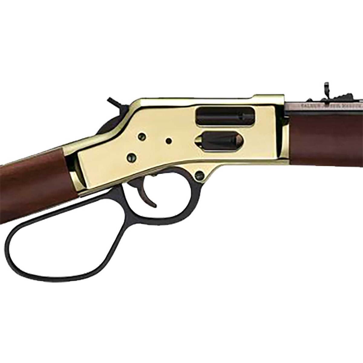 Henry Big Boy Brass Side Gate Carbine Polished Hardened Brass Lever Action Rifle - 357 Magnum - 16.5in - Brown Henry Big Boy Brass Side Gate Carbine Polished Hardened Brass Lever Action Rifle - 357 Magnum - 16.5in - Brown