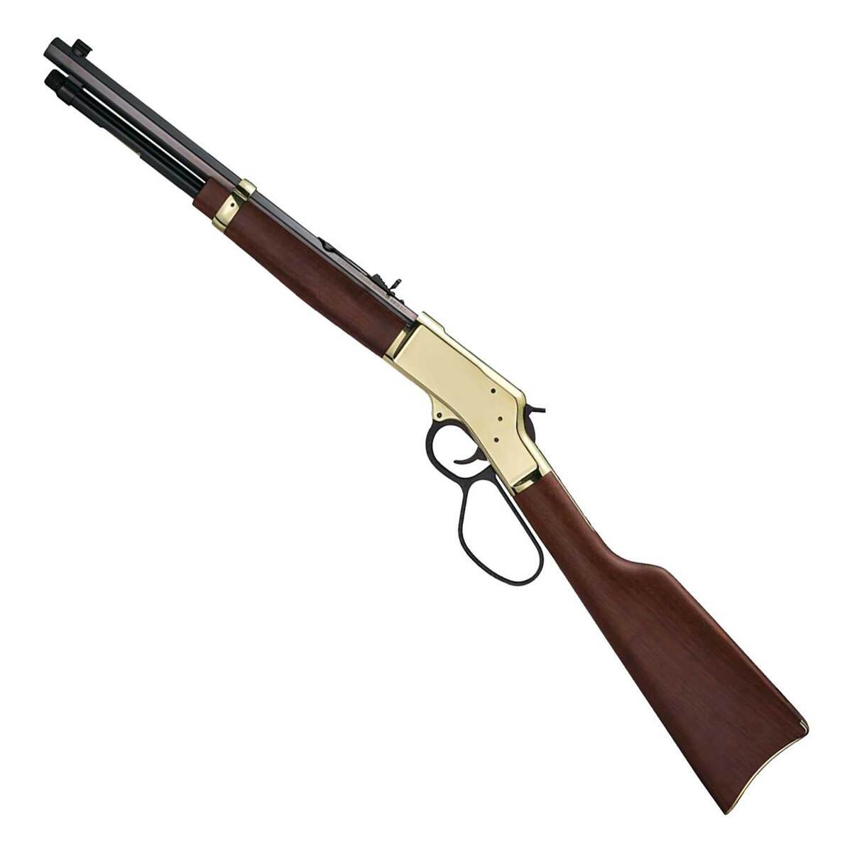 Henry Big Boy Brass Side Gate Carbine Polished Hardened Brass Lever Action Rifle - 44 Magnum - 16.5in - Brown Henry Big Boy Brass Side Gate Carbine Polished Hardened Brass Lever Action Rifle - 44 Magnum - 16.5in - Brown