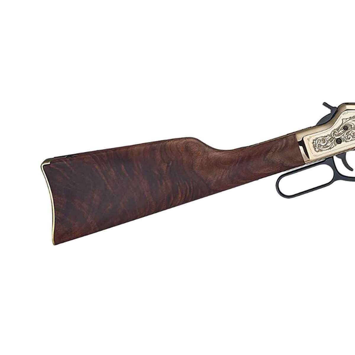 Henry Big Boy Brass Side Gate 44 Magnum Deluxe Engraved Edition Polished Hardened Brass Lever Action Rifle - 20in - Brown Henry Big Boy Brass Side Gate 44 Magnum Deluxe Engraved Edition Polished Hardened Brass Lever Action Rifle - 20in - Brown
