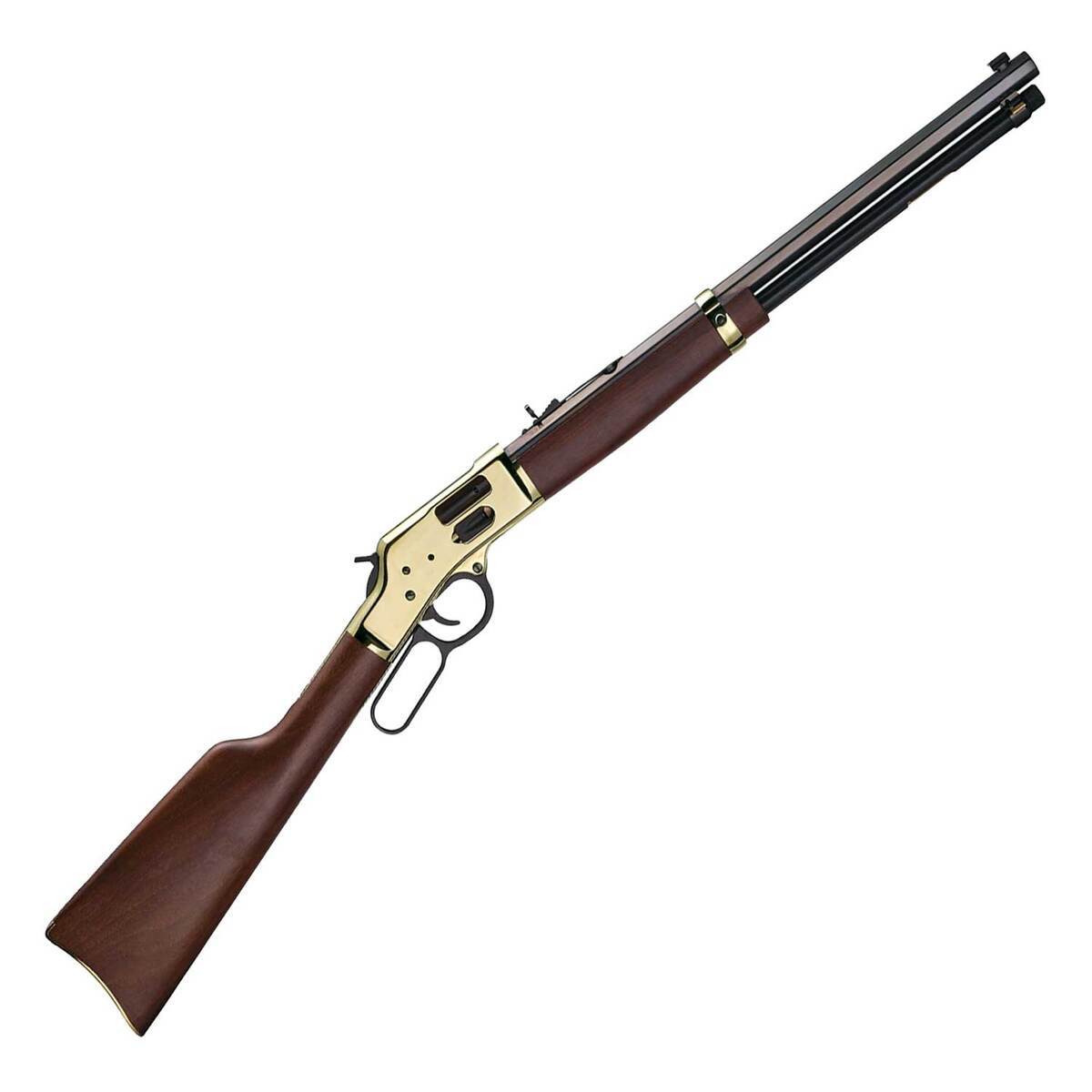Henry Big Boy Brass Side Gate Polished Hardened Brass Lever Action Rifle - 357 Magnum - 20in - Brown Henry Big Boy Brass Side Gate Polished Hardened Brass Lever Action Rifle - 357 Magnum - 20in - Brown