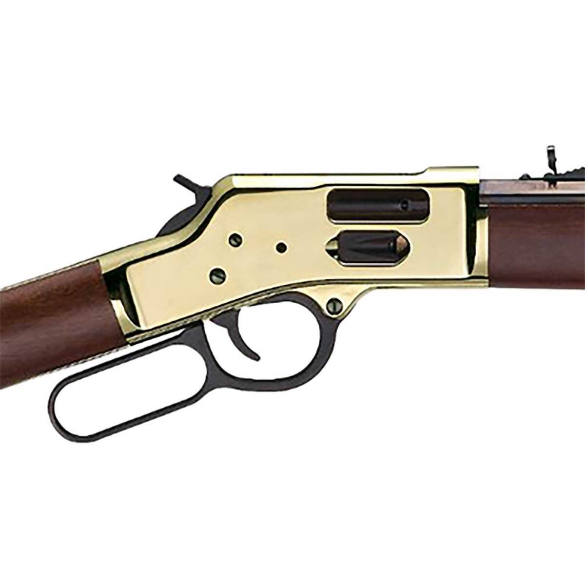Henry Big Boy Brass Side Gate Polished Hardened Brass Lever Action Rifle - 357 Magnum - 20in - Brown Henry Big Boy Brass Side Gate Polished Hardened Brass Lever Action Rifle - 357 Magnum - 20in - Brown
