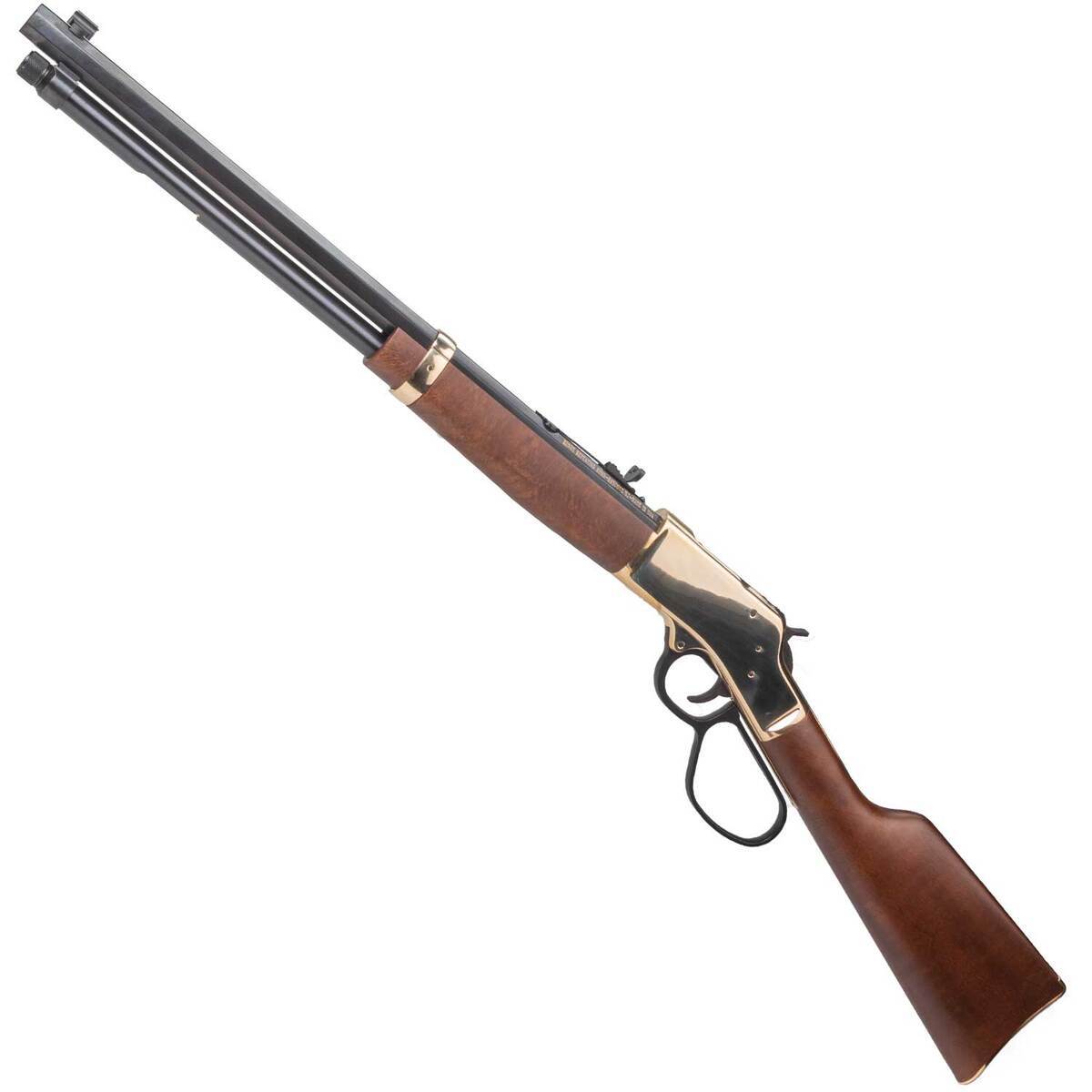 Henry Big Boy Brass Side Gate Polished Hardened Brass Lever Action Rifle - 357 Magnum - 20in - Brown Henry Big Boy Brass Side Gate Polished Hardened Brass Lever Action Rifle - 357 Magnum - 20in - Brown
