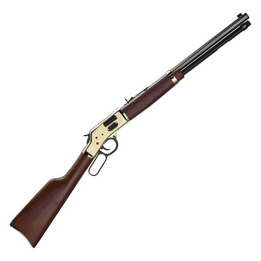 Henry Henry Big Boy Brass Side Gate 44 Magnum Polished Hardened Brass Lever Action Rifle - 20in - Brown