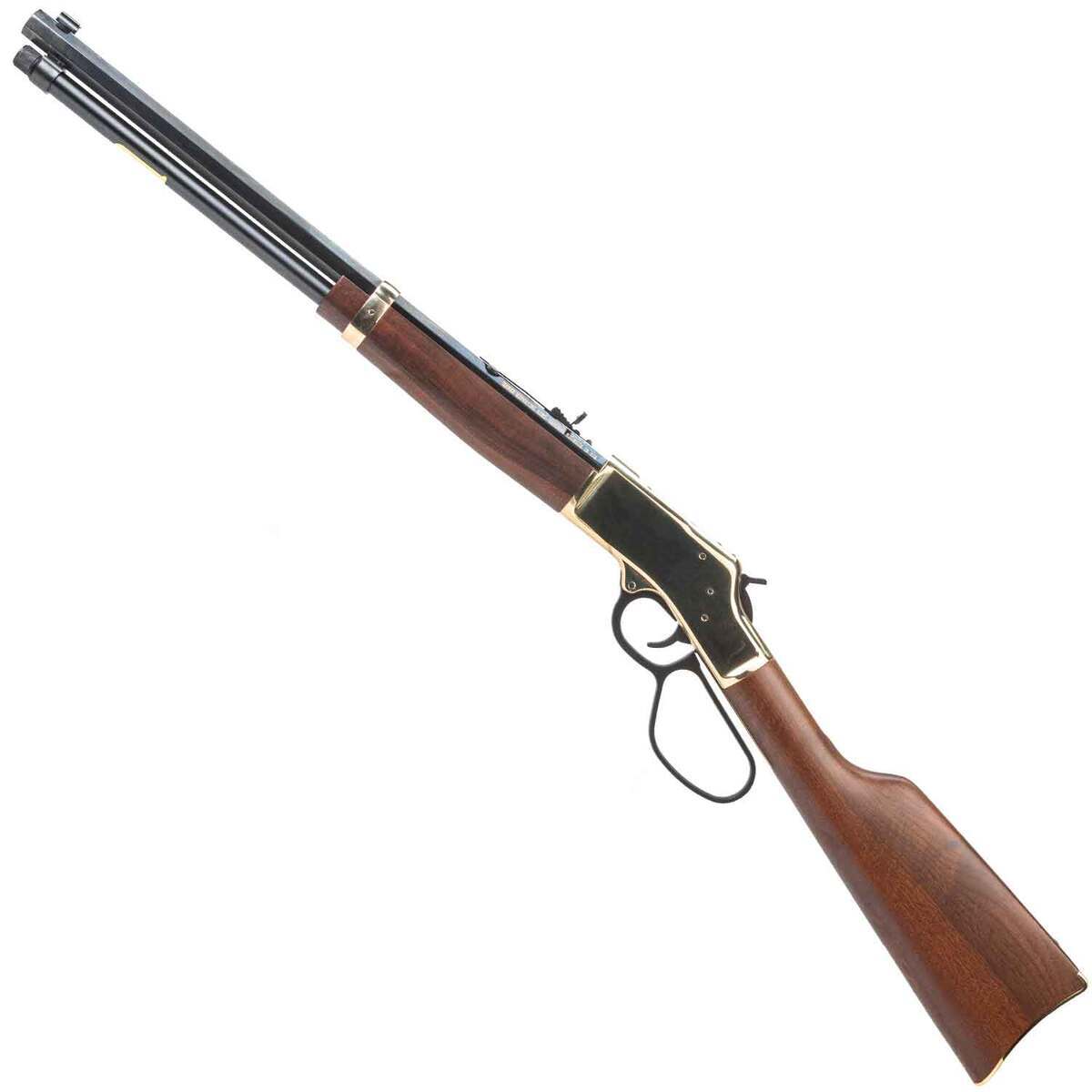 Henry Big Boy Brass Side Gate Polished Hardened Brass Lever Action Rifle - 44 Magnum - 20in - Brown Henry Big Boy Brass Side Gate Polished Hardened Brass Lever Action Rifle - 44 Magnum - 20in - Brown