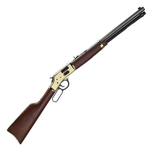 Henry Henry Big Boy 45 (Long) Colt Brass Side Gate Polished Hardened Brass Lever Action Rifle - 20in - Brown