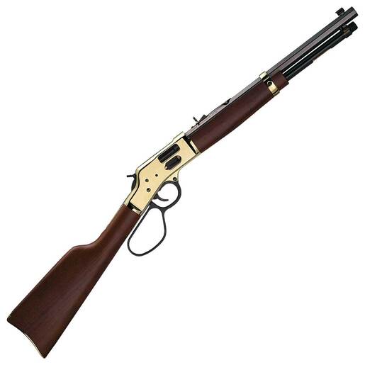 Henry Big Boy Brass Side Gate Polished Hardened Brass Lever Action Rifle - 45 (Long) Colt - 20in - Brown image