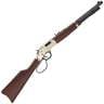 Henry Big Boy Carbine Brass/Blued Lever Action Rifle - 45 (Long) Colt - 16.5in - Brown