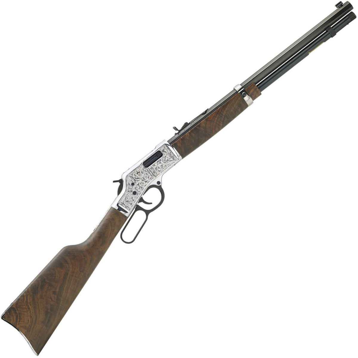 Henry Big Boy Silver Deluxe Engraved American Walnut Lever Action Rifle - 357 Magnum - 20in - Brown Henry Big Boy Silver Deluxe Engraved American Walnut Lever Action Rifle - 357 Magnum - 20in - Brown