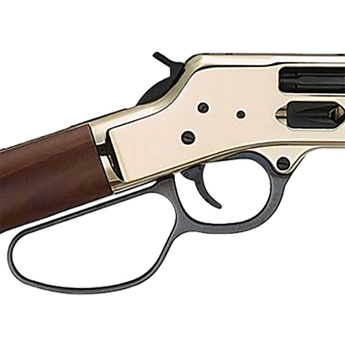 Henry Big Boy Mare's Leg Side Gate 357 Magnum 12.9in Polished Hardened Brass Pistol - 5+1 Rounds Henry Big Boy Mare's Leg Side Gate 357 Magnum 12.9in Polished Hardened Brass Pistol - 5+1 Rounds