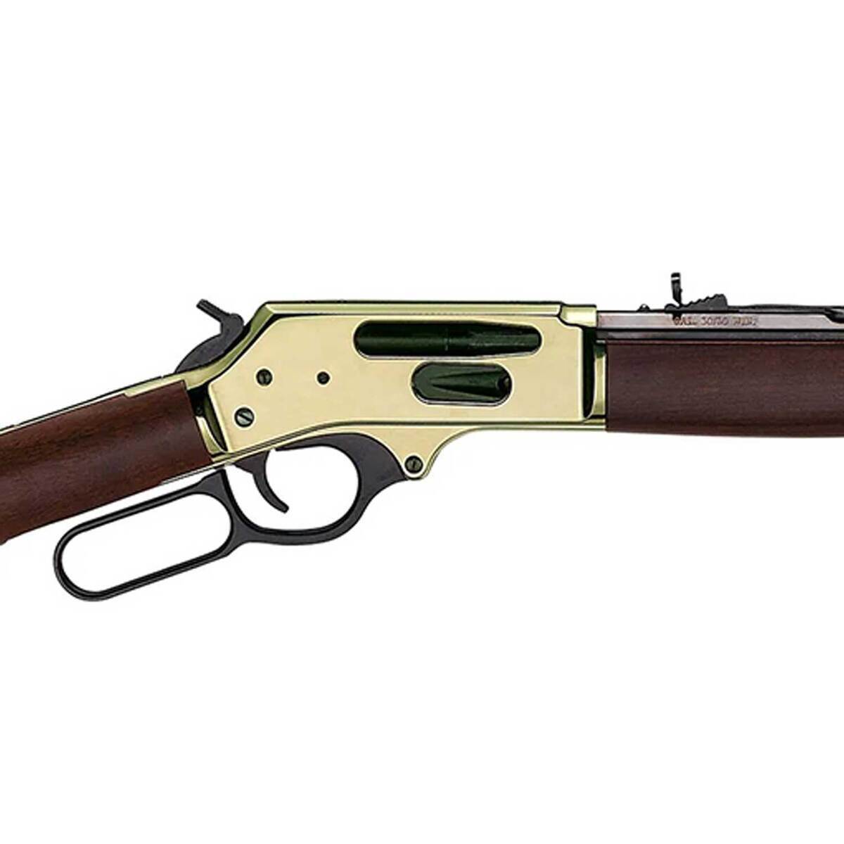 Henry Brass Side Gate 30-30 Winchester Polished Hardened Lever Action Rifle - 20in - Brown Henry Brass Side Gate 30-30 Winchester Polished Hardened Lever Action Rifle - 20in - Brown