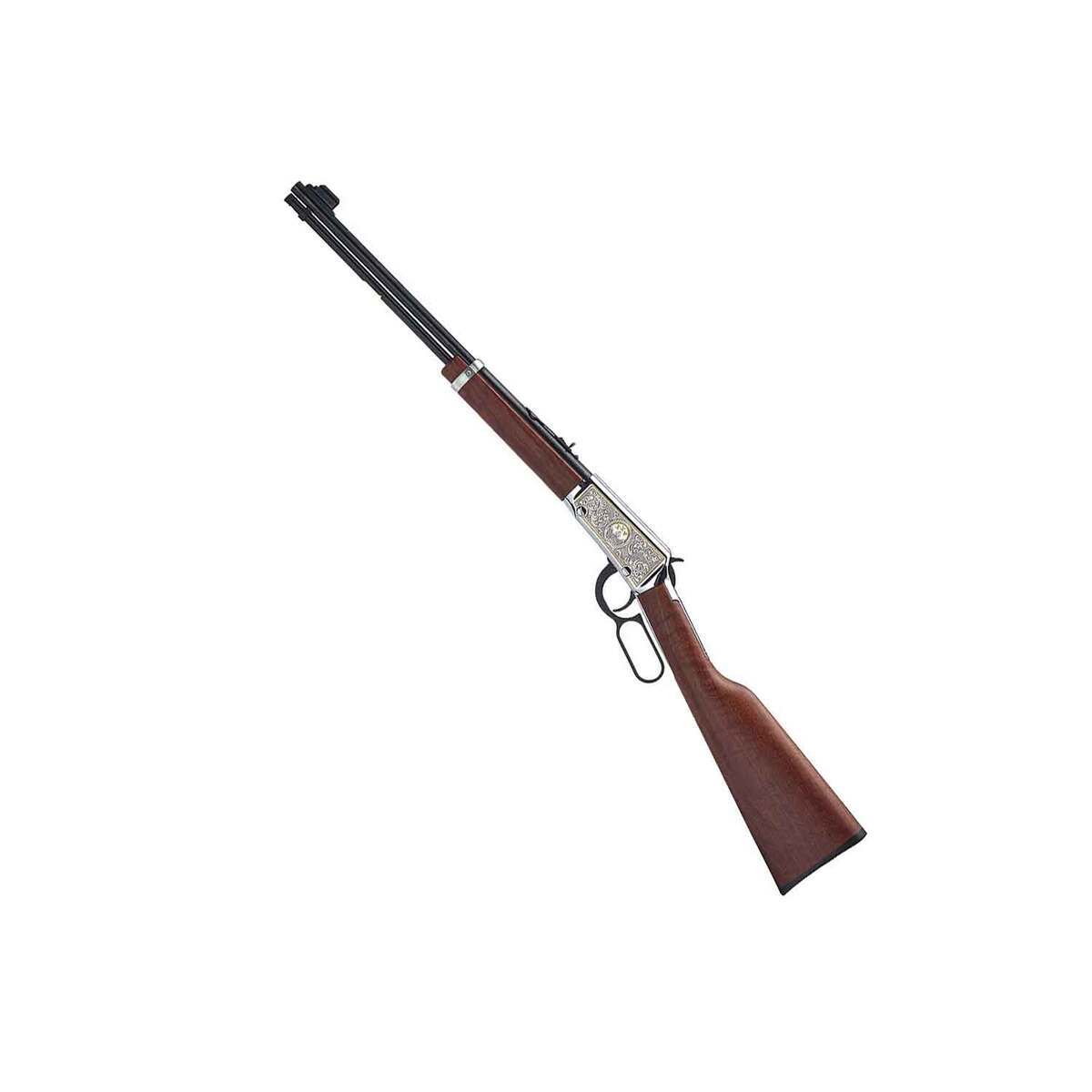 Henry Classic 25th Anniversary Engraved Nickel-Plated Blued Steel Brown Lever Action Rifle - 22 Long Rifle - 18.5in - Brown Henry Classic 25th Anniversary Engraved Nickel-Plated Blued Steel Brown Lever Action Rifle - 22 Long Rifle - 18.5in - Brown