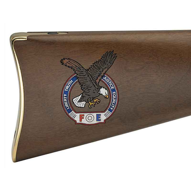 Henry Fraternal Order of Eagles Tribute Edition Blued Lever Action Rifle - 22 Long Rifle - 20in - Brown Henry Fraternal Order of Eagles Tribute Edition Blued Lever Action Rifle - 22 Long Rifle - 20in - Brown