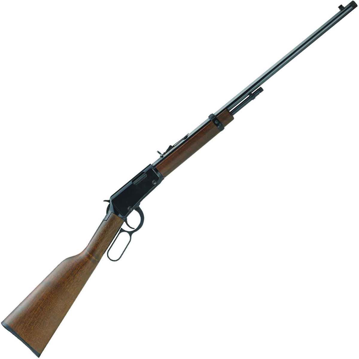 Henry Frontier Threaded Barrel Black Lever Action Rifle - 22 WMR (22 Mag) - 24in - Brown Henry Frontier Threaded Barrel Black Lever Action Rifle - 22 WMR (22 Mag) - 24in - Brown