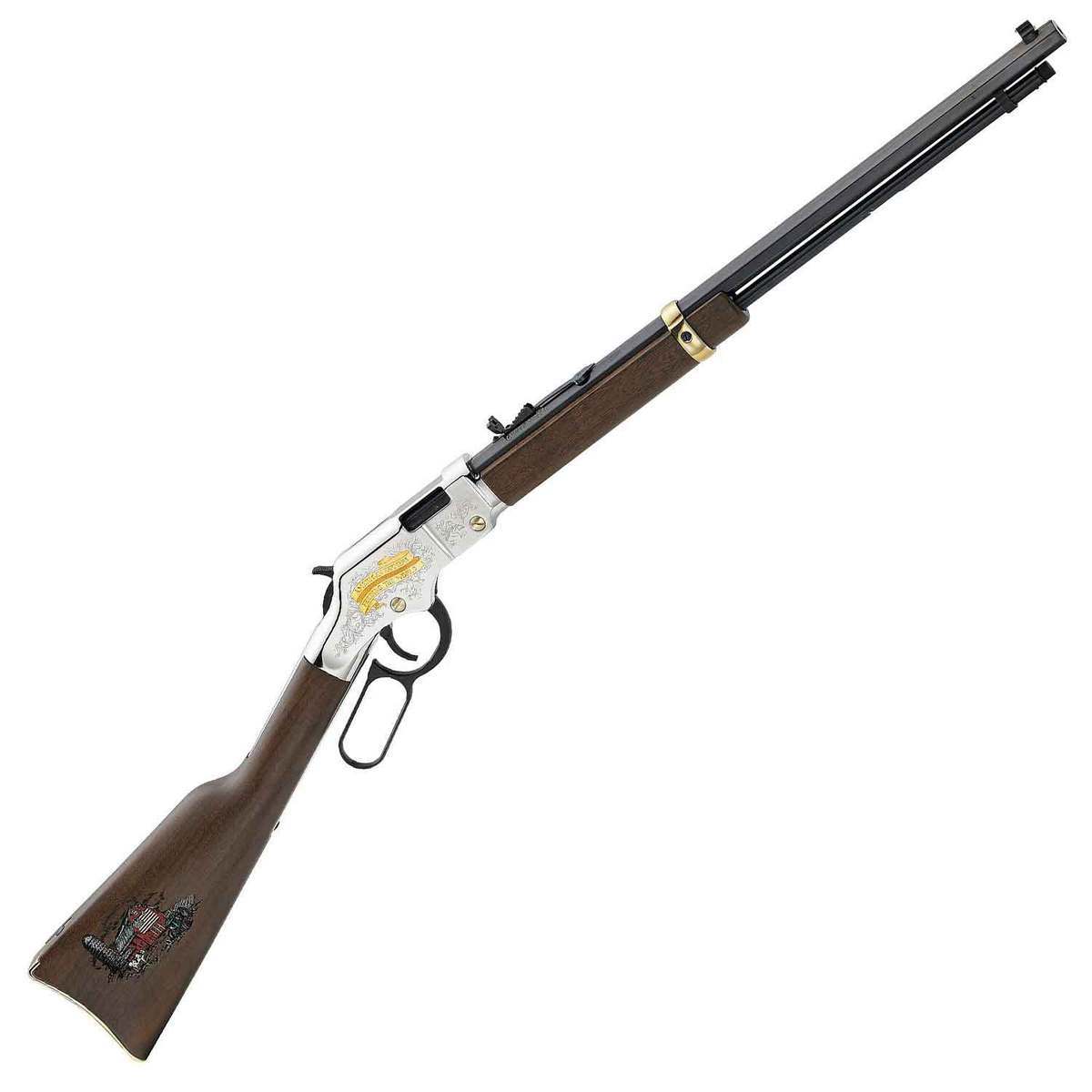 Henry Golden Boy American Farmer Tribute 22 Long Rifle Nickel Plated ...