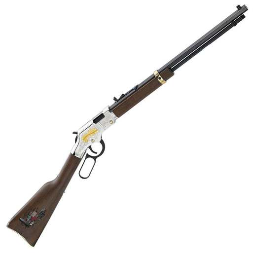 Henry Golden Boy American Farmer Tribute 22 Long Rifle Nickel Plated Lever Action Rifle – Walnut
