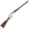 Henry Golden Boy Blued/Brass Lever Action Rifle - 22 Long Rifle - 20in - Brown
