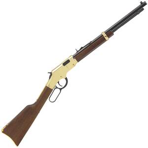 Henry Golden Boy Compact Polished Brass/Blued Lever Action Rifle - 22 Long Rifle - 16.25in