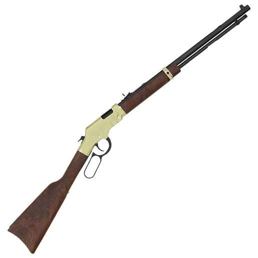 Henry Golden Boy Deluxe 4th Edition Engraved Brasslite Lever Action Rifle - 17 HMR - 20in - Brown image