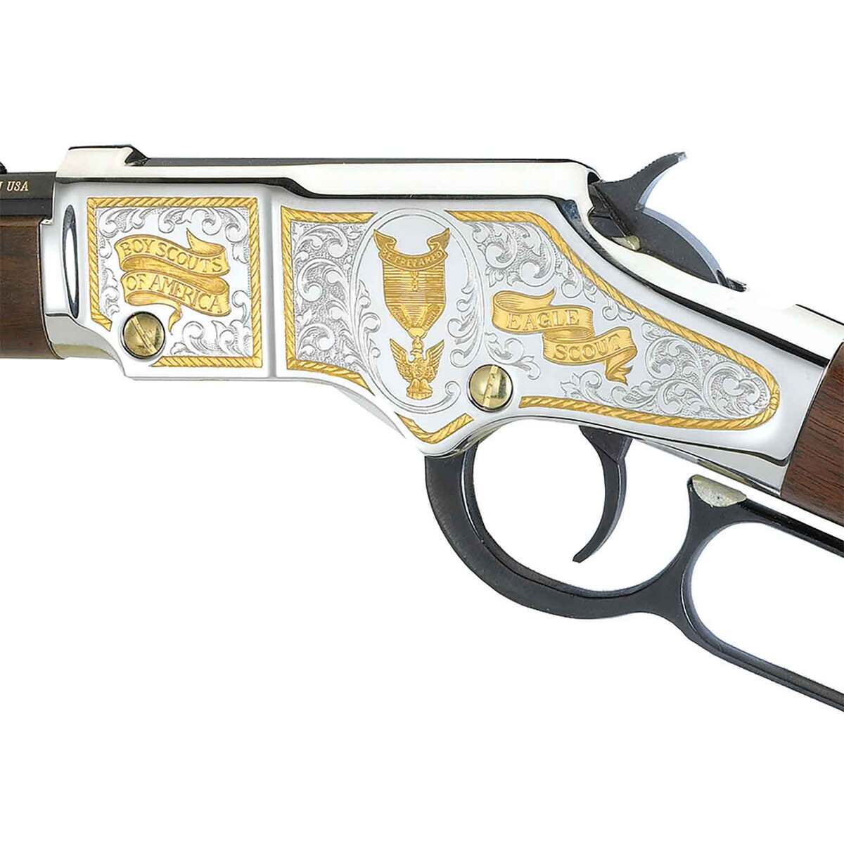 Henry Golden Boy Eagle Scout Tribute Edition .22 Long Rifle Blued Lever ...