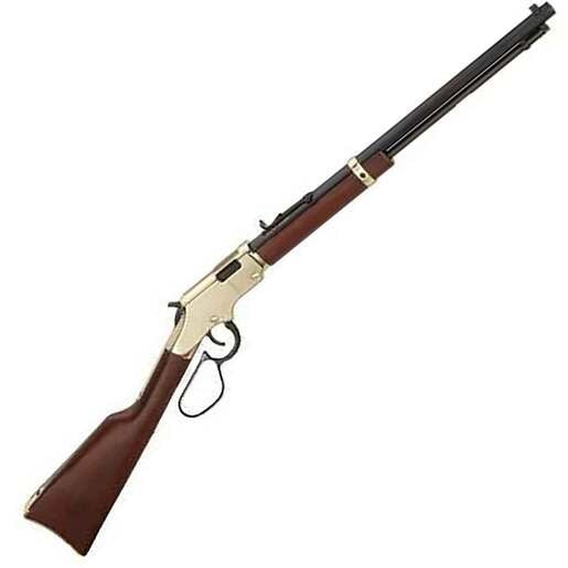 Henry Golden Boy Large Loop American Walnut Lever Action Rifle - 17 HMR - 20in - Brown image