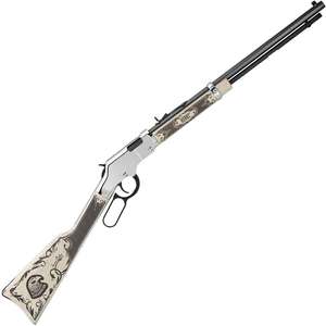 Henry Golden Boy Silver American Eagle Blued/Nickle Plated Lever Action Rifle - 22 Long Rifle