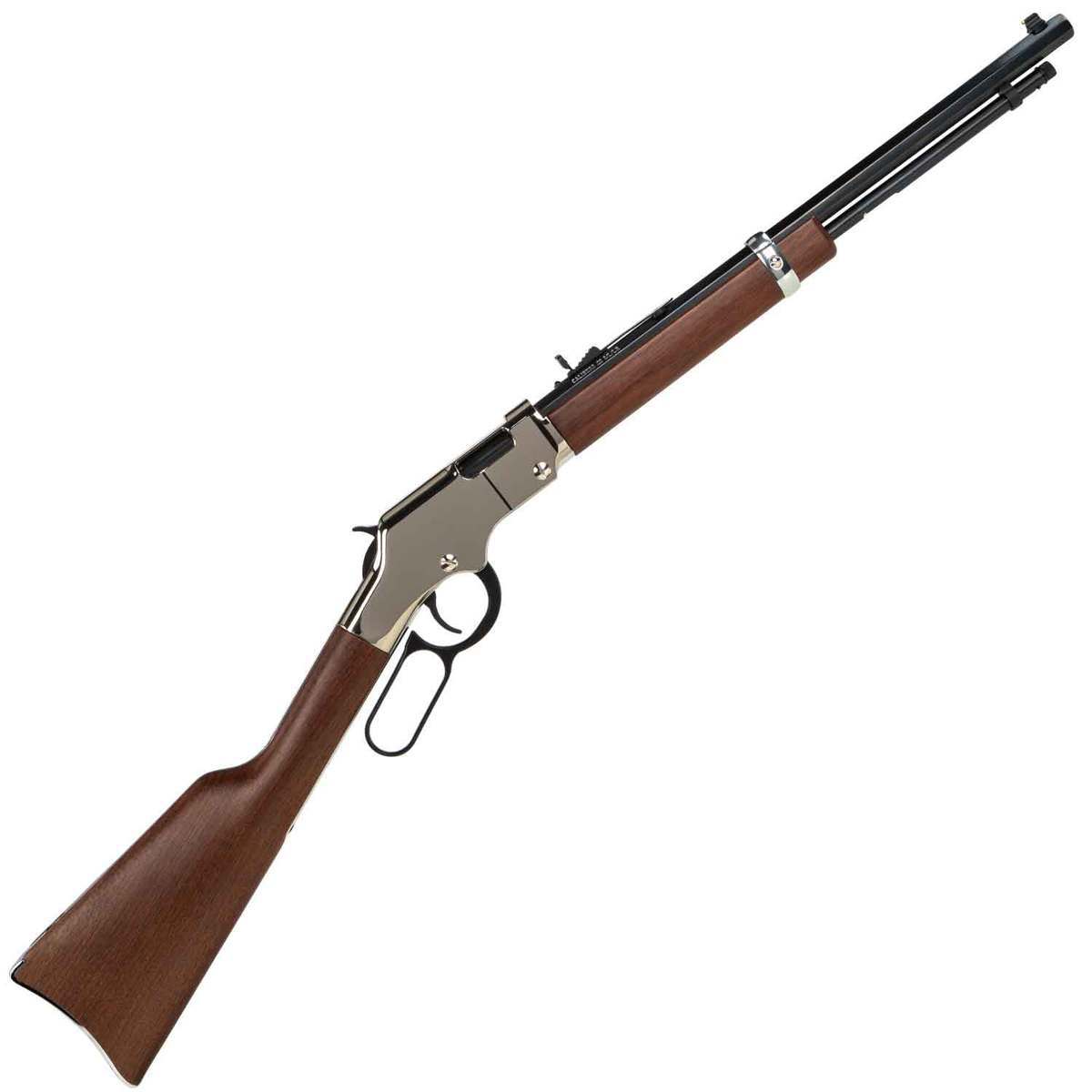 Henry Golden Boy Silver Compact Bluednickel Plated Lever Action Rifle