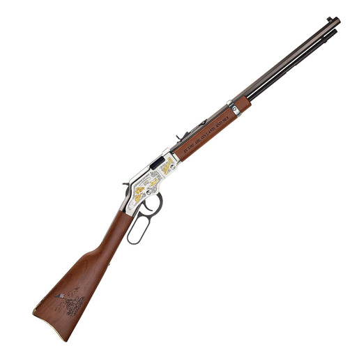 Henry Golden Boy USMC 22 Long Rifle American Walnut Lever Action Rifle – 20in – Brown
