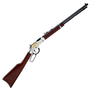 Henry Golden Eagle Silver Nickel-Platted Lever Action Rifle - 22 Long Rifle - 20in