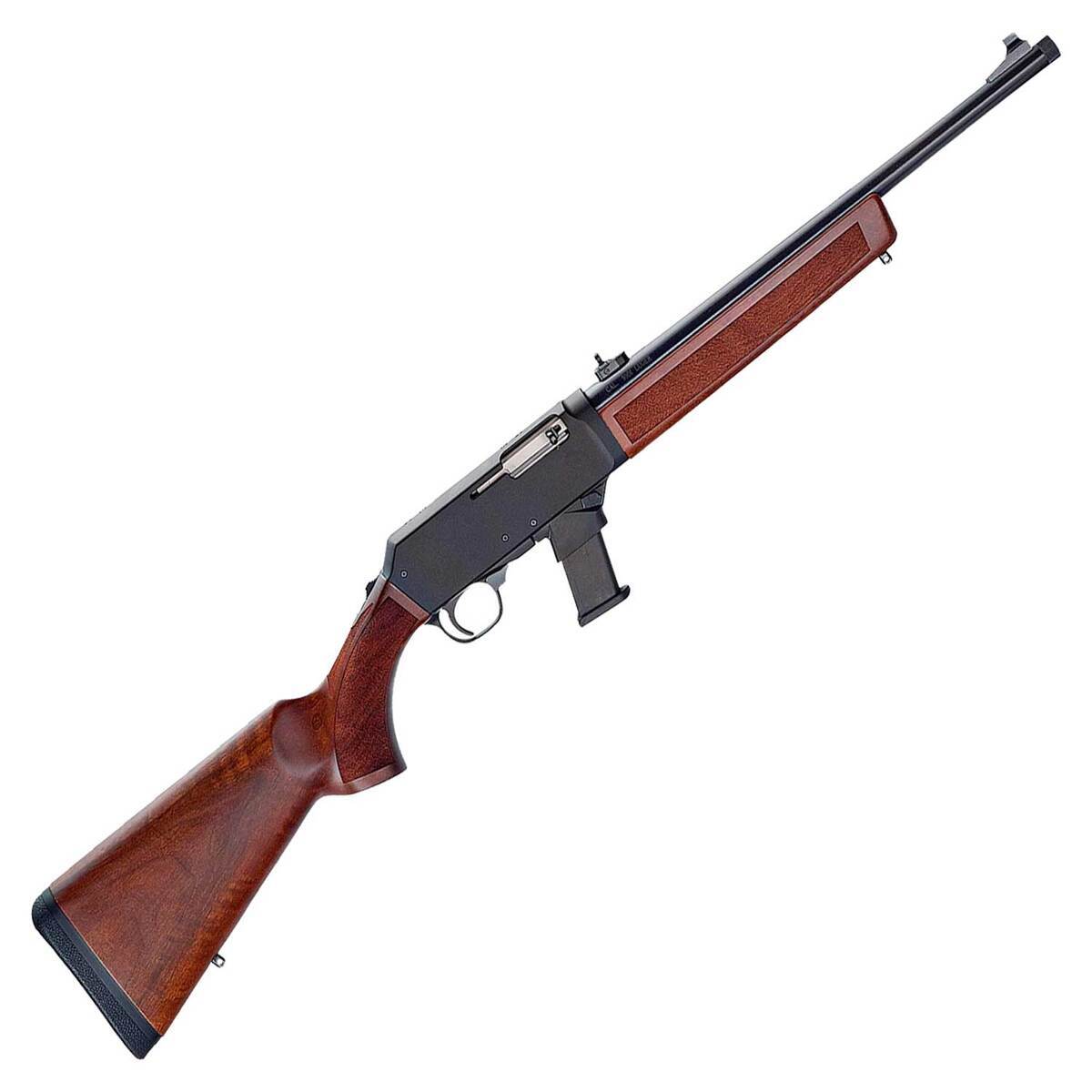 Henry Homesteader Carbine with Glock Magazine Adapter Black Anodized Semi Automatic Rifle - 9mm Luger - 16.4in - Brown Henry Homesteader Carbine with Glock Magazine Adapter Black Anodized Semi Automatic Rifle - 9mm Luger - 16.4in - Brown