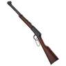Henry Compact Blued Lever Action Rifle - 22 Long Rifle - 16.13in - Black/ Brown