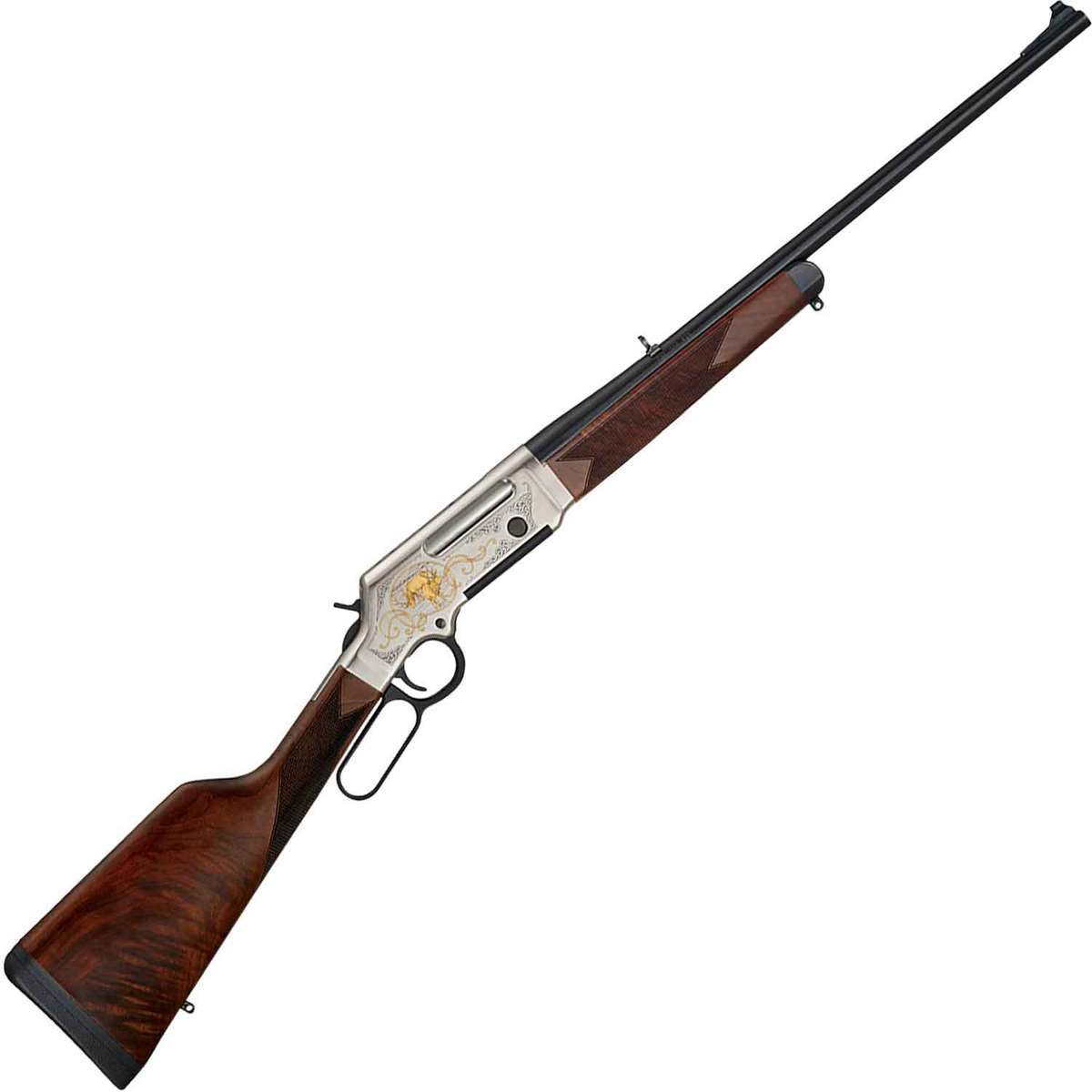 Henry Long Ranger Elk Wildlife Edition Nickel Plated Lever Action Rifle ...