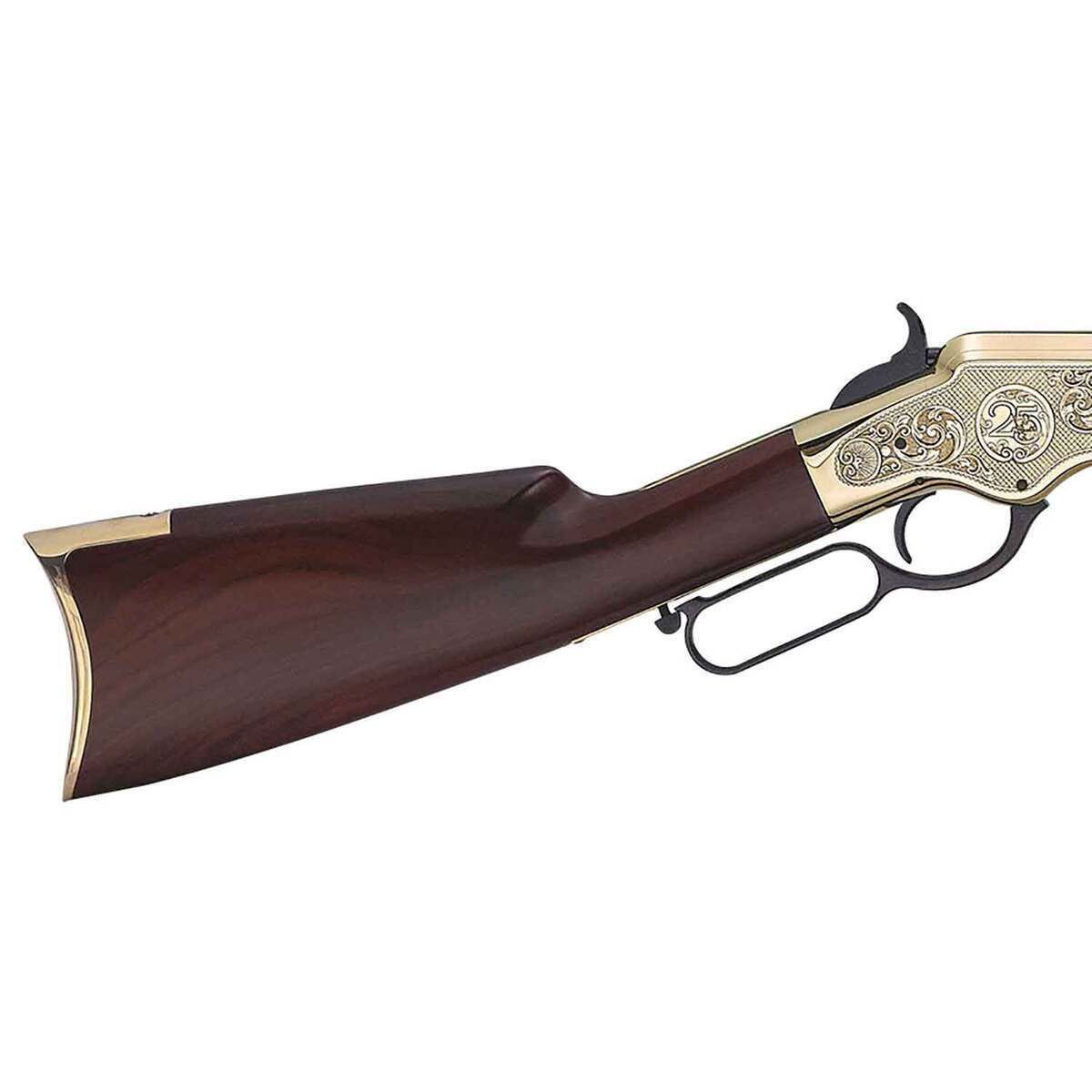 Henry Original Deluxe 25th Anniversary Engraved Blued Brown Lever Action Rifle - 44-40 Winchester - 24.5in - Brown Henry Original Deluxe 25th Anniversary Engraved Blued Brown Lever Action Rifle - 44-40 Winchester - 24.5in - Brown