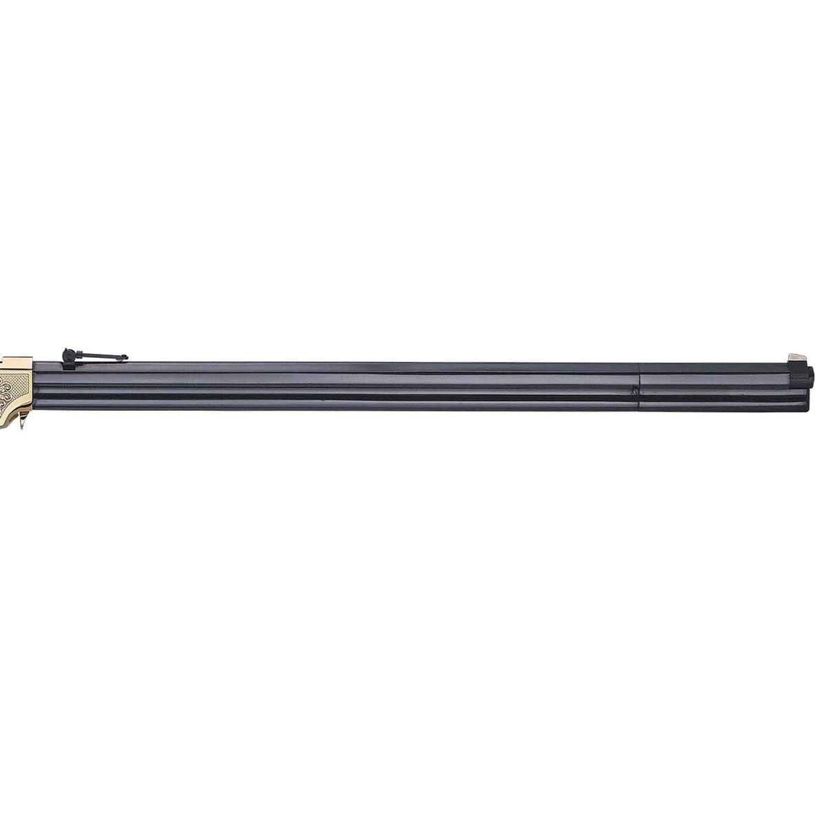 Henry Original Deluxe 25th Anniversary Engraved Blued Brown Lever Action Rifle - 44-40 Winchester - 24.5in - Brown Henry Original Deluxe 25th Anniversary Engraved Blued Brown Lever Action Rifle - 44-40 Winchester - 24.5in - Brown