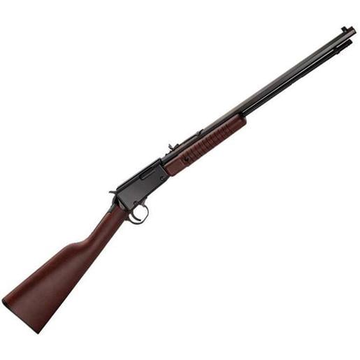Henry Pump Action Octagon Blued Pump Rifle - 22 Long Rifle - 20in - Brown image