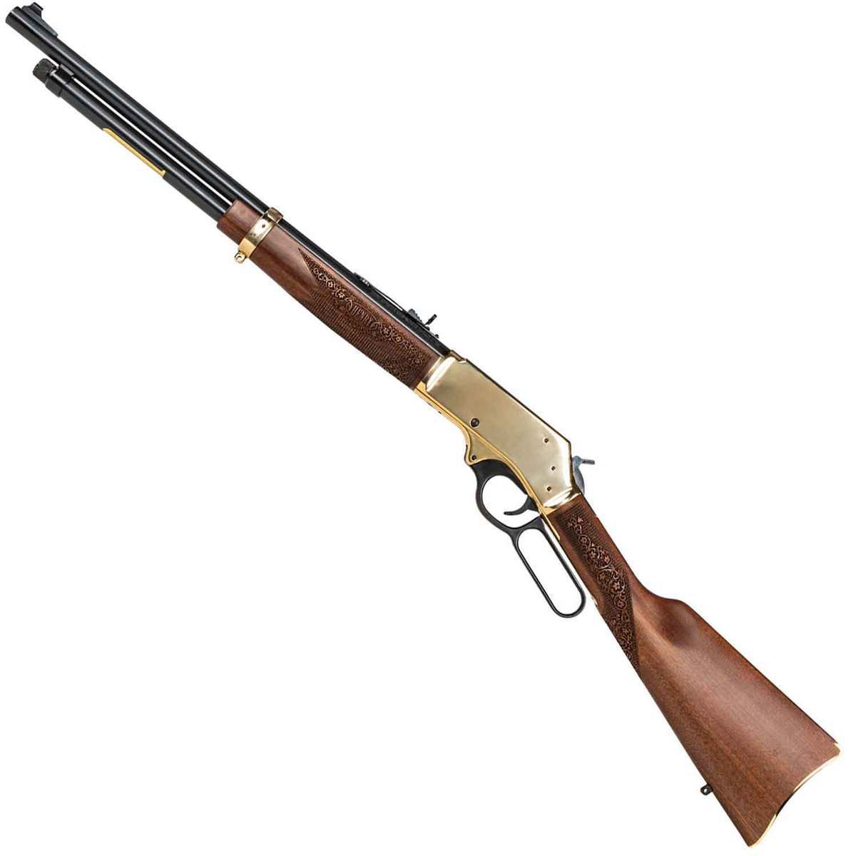 Henry Side Gate 45-70 Government Polished Brass Lever Action Rifle - 20in - Brown Henry Side Gate 45-70 Government Polished Brass Lever Action Rifle - 20in - Brown