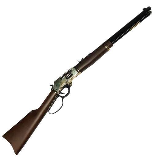Henry Brass Lever Action Side Gate Polished Hardened Brass Lever Action Rifle - 30-30 Winchester - 20in - Brown image